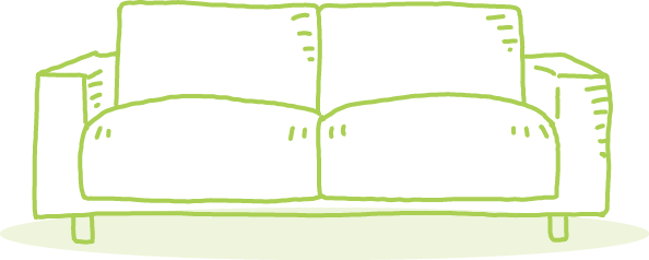 ソファーのイラスト